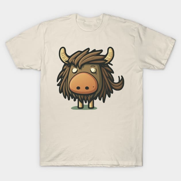 Super Furry Minimalist Gnu T-Shirt by CutePlanetEarth